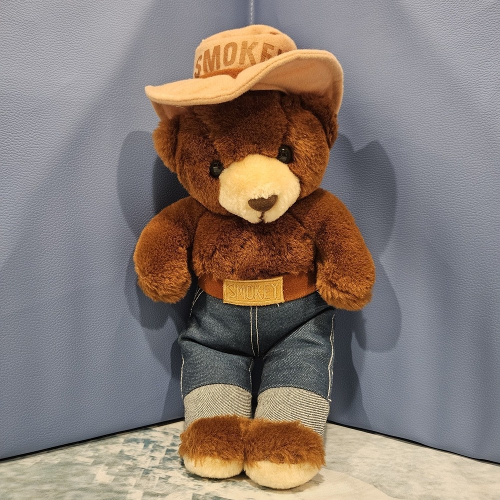 12" Smokey Bear Plush Stuffed Animal Forest Service Fire Prevention Teddy